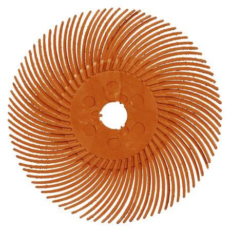 Preview: Scotch-Brite™ Precision Radial Bristle Brush, PN-RB, 80+, 50,8 mm x 9,525 mm (2 Zoll x 3/8 Zoll), Typ C,