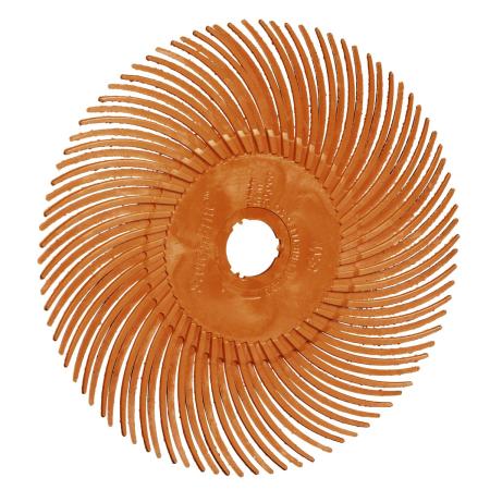 Preview: Scotch-Brite™ Precision Radial Bristle Brush, PN-RB, 80+, 76,2 mm x 9,525 mm (3 Zoll x 3/8 Zoll), Typ C,