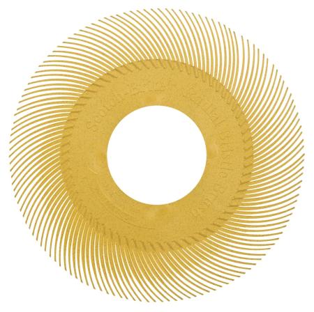 Scotch-Brite™ Radial Bristle Brush BB-ZB Einzelsegment, gelb, 152,4 mm, P80, Typ A (Nachfüllpackung)