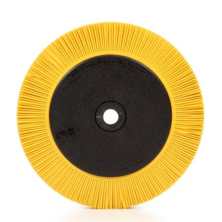 Scotch-Brite™ Radial Bristle Brush BB-ZB mit Kunststoff-Flansch, gelb, 203,2 mm x 25,4 mm, P80, Typ S