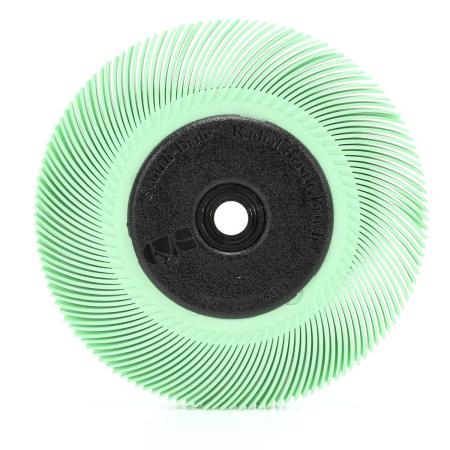 Scotch-Brite™ Radial Bristle Brush BB-ZB mit Kunststoff-Flansch, hellgrün, 152,4 mm x 22 mm x 25,4 mm, 1 Micron, Typ C