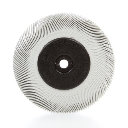 Scotch-Brite™ Radial Bristle Brush BB-ZB mit Kunststoff-Flansch, weiß, 152,4 mm x 11,11 mm x 25,4 mm, P120, Typ C