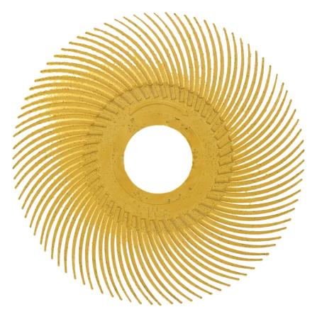 Scotch-Brite™ Radial Bristle Brush RB-ZB, gelb, 50,8 mm, 9,5 mm, P80, Typ C