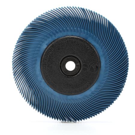Scotch-Brite™ Radial Bristle Brush RB-ZB mit Kunststoff-Flansch, blau, 152,4 mm x 11,11 mm x 25,4 mm, P400, Typ C