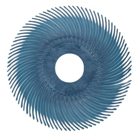 Scotch-Brite™ Radial Bristle Brush RB-ZB, orange, 50,8 mm x 9,5 mm, 6 Micron, Typ C