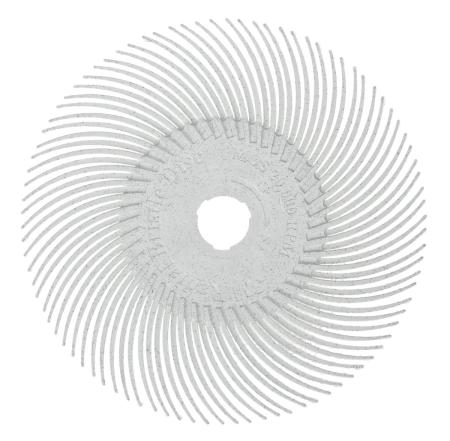 Scotch-Brite™ Radial Bristle Brush RB-ZB, weiß, 76,2 mm x 9,5 mm, P120, Typ C