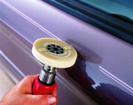 Preview: Scotch-Brite™ Radierscheibe mit Befestigungsschaft, 101,2 mm