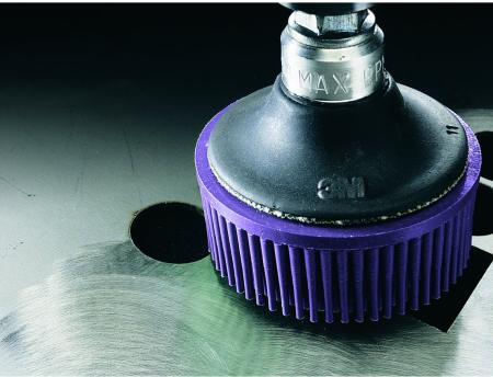 Preview: Scotch-Brite™ Roloc™ Bristle Disc RD-ZB, violett, 50 mm x 15,8 mm, P36