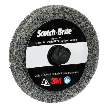 Preview: Scotch-Brite™ Roloc™ Deburr and Finish PRO Verpresste Kompaktscheibe DP-UR, 50 mm x 3,2 mm, MED