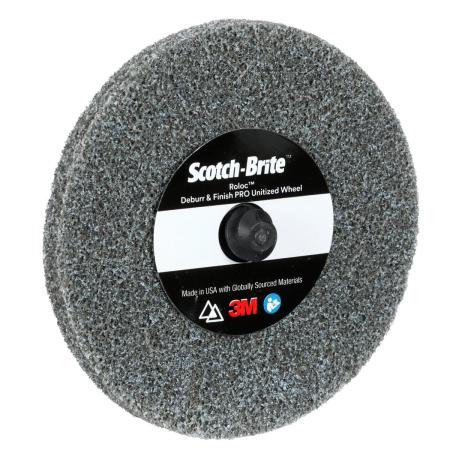 Preview: Scotch-Brite™ Roloc™ Deburr and Finish PRO Verpresste Kompaktscheibe DP-UR, 76 mm x 3,175 mm, 4C MED+