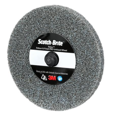 Preview: Scotch-Brite™ Roloc™ Deburr and Finish PRO Verpresste Kompaktscheibe DP-UR, 76 mm x 3,2 mm, MED