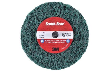 Scotch-Brite™ Roloc™+ Grobreinigungsscheibe XT-ZR Pro Extra Cut, 150 mm x 13 mm x 8 mm, A XCRS