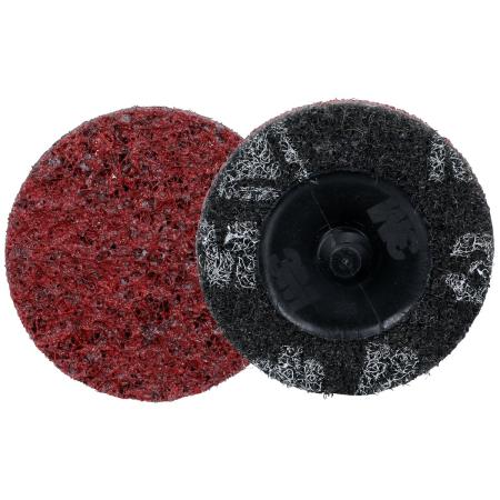 Scotch-Brite™ Roloc™ Präzisions-Vliesscheibe für höchste Anforderungen, HD-DR, Medium 150+, TR, 51 mm, 50/Carton, 200 ea/Case