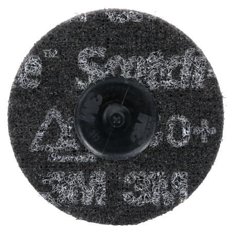 Preview: Scotch-Brite™ Roloc™ Präzisions-Vliesscheibe Heavy Duty, HD-DR, Medium 150+, TR, 76 mm, 25/Carton, 100 ea/Case