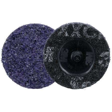 Scotch-Brite™ Roloc™ Präzisions-Vliesscheibe Heavy Duty, HD-DR, X-Extra Coarse 60+, TR, 51 mm, 25/Carton, 100 ea/Case