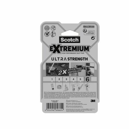 Scotch® Extremium™ Ultra Hochleistungs-Klebeband DT17, 10 m x 24 mm, 6 STK./PACKUNG