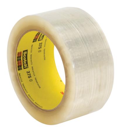 Scotch® Hochleistungs-Verpackungsklebeband 375E, Transparent, 50 mm x 66 m, 0.075 mm