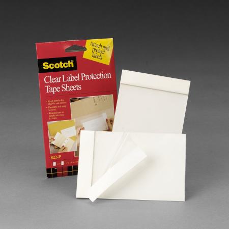 Scotch® Klebepad 822, Transparent, 101 mm x 152 mm, 0.079 mm