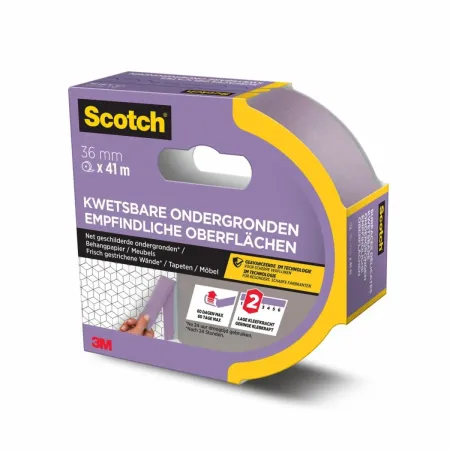Scotch® Malerabdeckband für empfindliche Oberflächen, 36 mm x 41 m, 1 Rolle/Packung, 100% PEFC SGSCH-PEFC-COC-110078