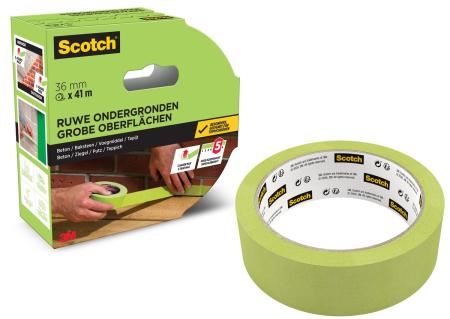 Preview: Scotch® Malerabdeckband für raue Oberflächen, 36 mm x 41 m, 1 Rolle/Packung, 70% PEFC, SGSCH-PEFC-COC-110078