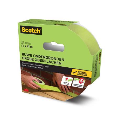Scotch® Malerabdeckband für raue Oberflächen, 36 mm x 41 m, 1 Rolle/Packung, 70% PEFC, SGSCH-PEFC-COC-110078