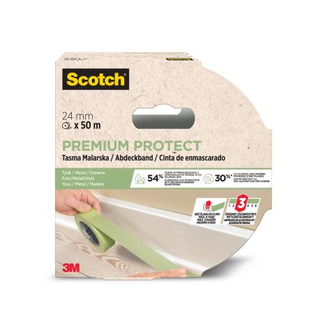 Preview: Scotch® Premium Protect Malerabdeckband, 24 mm x 50 m, 70% PEFC SGSCH-PEFC-COC-110078