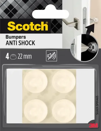 Scotch® Stoßabsorbierende Elastikpuffer für Wände SP91A65, selbsthaftend, weiß, Ø 22 mm, 4/Packung