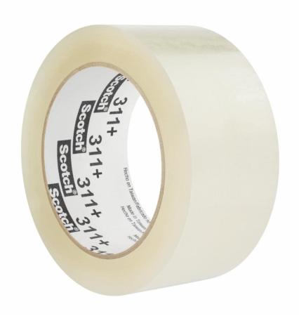 Scotch® Verpackungsklebeband 311+, Clear, 75 mm x 990 m