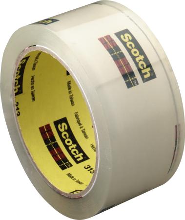 Scotch® Verpackungsklebeband 313, Transparent, 50 mm x 66 m, 0.065 mm, 0.065 mm