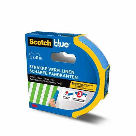 ScotchBlue™ Malerabdeckband für scharfe Linien, 24 mm x 41 m, 1 Rolle/Packung, 70% PEFC SGSCH-PEFC-COC-110078