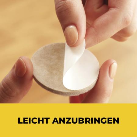 Preview: Scotch™ Beigefarbene Filzgleiter FP845-199EU, Verschiedene Größen, 199/Stück
