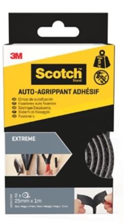 Scotch® Extreme Fastener Klebeband RF67610 76SE, Schwarz, 25 mm x 1 m