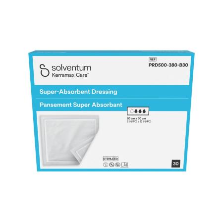 Solventum™ Kerramax Care™ Superabsorbierende Wundauflage, PRD500-380-B30, 20 cm x 30 cm (8 IN/PO x 12 IN/PO), 30/CAR