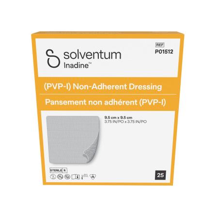 3M™ Inadine™ (PVP-I) Nicht-haftender Wundverband, P01512, 9.5 cm x 9.5 cm, 25 Stück/ Packung