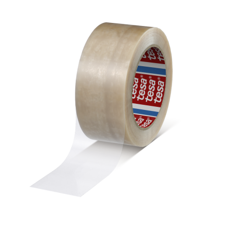 tesapack® 4120 PVC Handrolle, 100m x 50mm, transparent
