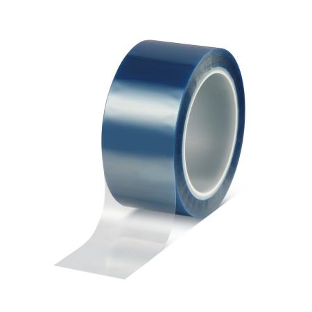 tesa® 50625 PET-Abdeckband 200°C, 66m x 1050mm, blau-transparent, Slitter