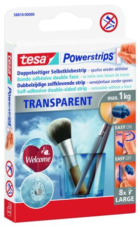 tesa® 58810 Powerstrips Large, transparent