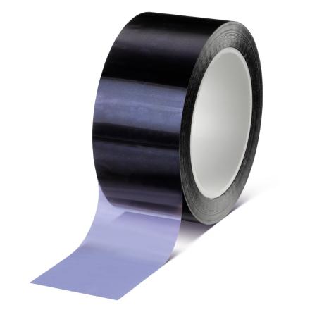 tesa® 61127 s/s PET-SI Splicing tape, 66m x 50mm, schwarz
