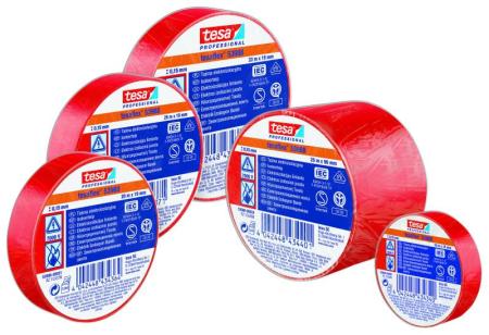tesaflex® Professional 53988 Isolierband 7000V, 25m x 19mm, rot