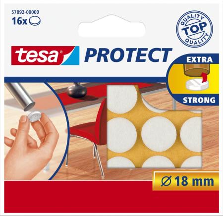 Preview: tesa Protect® Filzgleiter, weiß