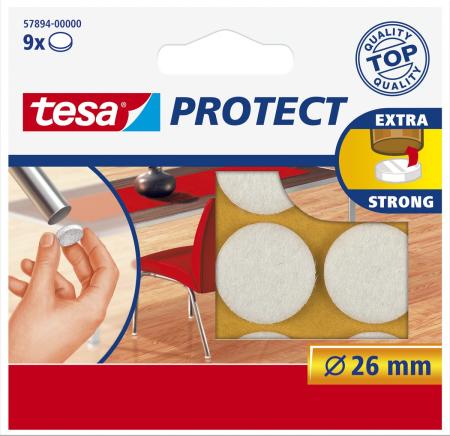 Preview: tesa Protect® Filzgleiter, weiß