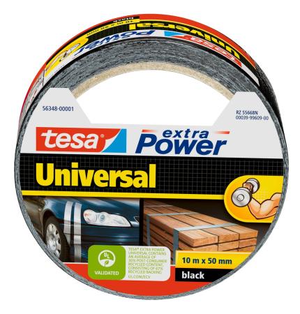 Preview: tesa® Reparaturband extra Power, schwarz, 10m x 50mm