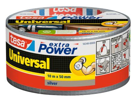 Preview: tesa® Reparaturband extra Power, silber-grau, 10m x 50mm