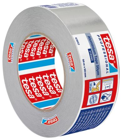 Preview: tesa® 63652 Alu, 50m x 50mm, silber-matt