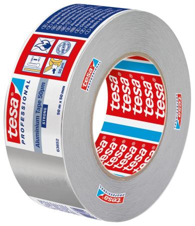 Preview: tesa® 63652 Alu, 50m x 50mm, silber-matt