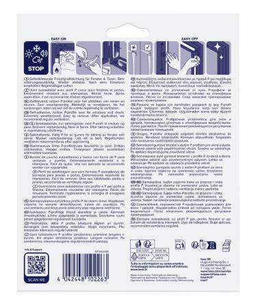 Preview: tesamoll® 5391 CLASSIC, P-Profil, 25m x 9mm x 5,5mm, braun