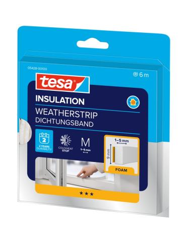 Preview: tesamoll® 5428, 6m x 9mm, weiss