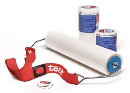 tesa® 4848 PV0, 100m x 250mm, rot-transparent