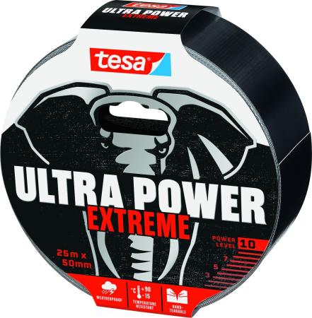 Preview: tesa® 56623 Ultra Power Extreme Tape, 25m x 50mm, schwarz