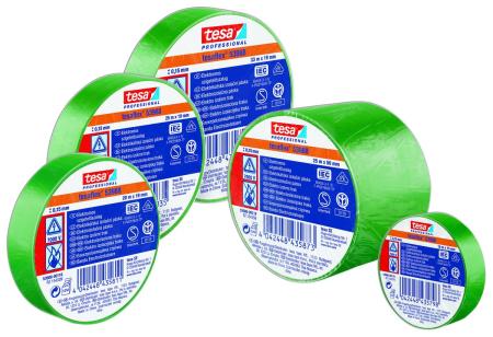 tesaflex® Professional 53988 Isolierband 7000V, 10m x 15mm, grün